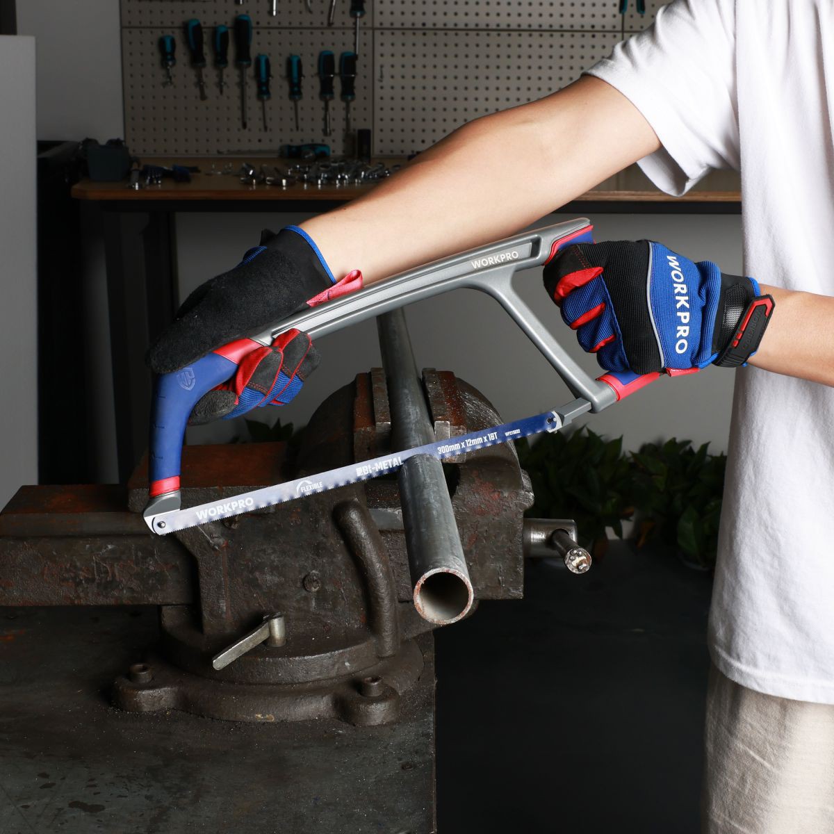 Ножовка по металлу 300 мм для тяжелых условий эксплуатации WORKPRO