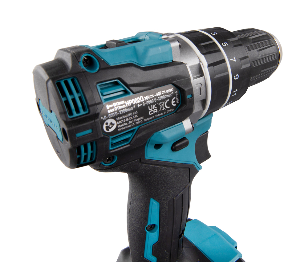 Ударная дрель-шуруповерт аккумуляторная Makita HP002GZ XGT 40В, 65 Нм, 2200 об/мин, без акб и ЗУ