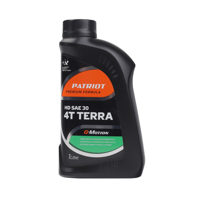 Масло минеральное PATRIOT G-Motion HD SAE 30 4Т TERRA 1 л.