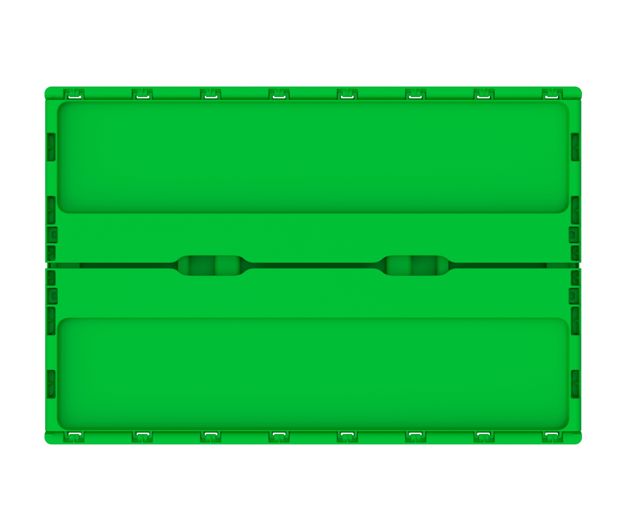 Ящик складной с кнопками-фиксаторами (ударопрочный, морозостойкий) АП 488, комплект 7 штук