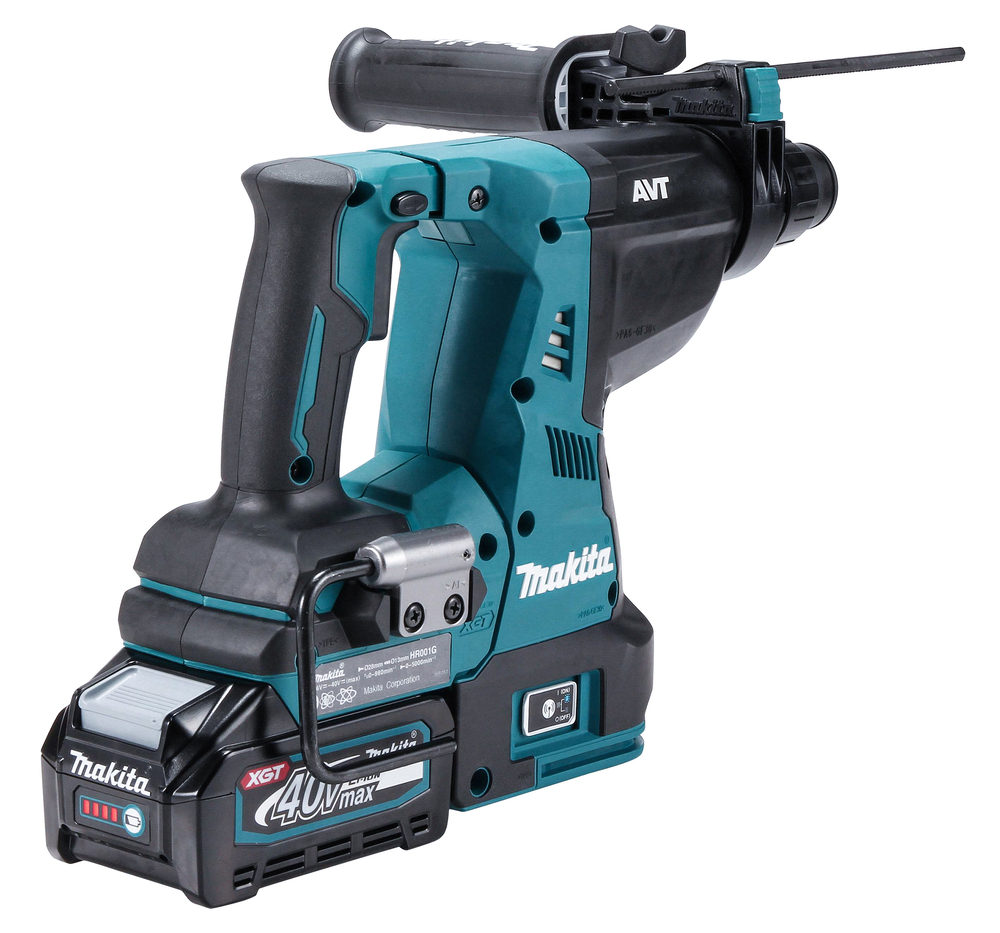Перфоратор аккумуляторный Makita HR001GM201 XGT 40В, 2х4.0 Ач, 28 мм, 2,8 Дж, SDS-PLUS