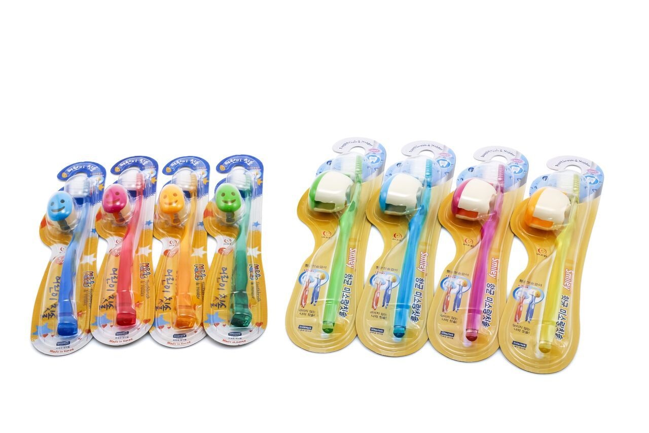 Зубная щетка с держателем на присоске "Улыбка капли"