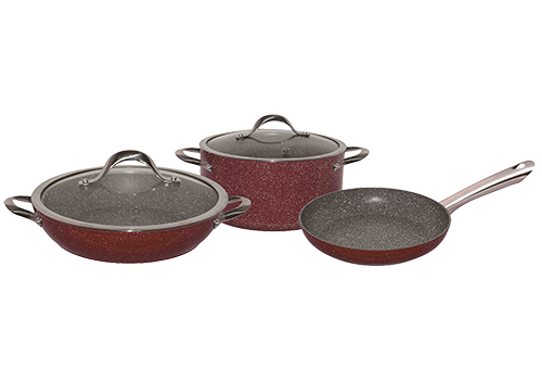 Набор посуды BK-4610 с мраморным покрытием GARNET
