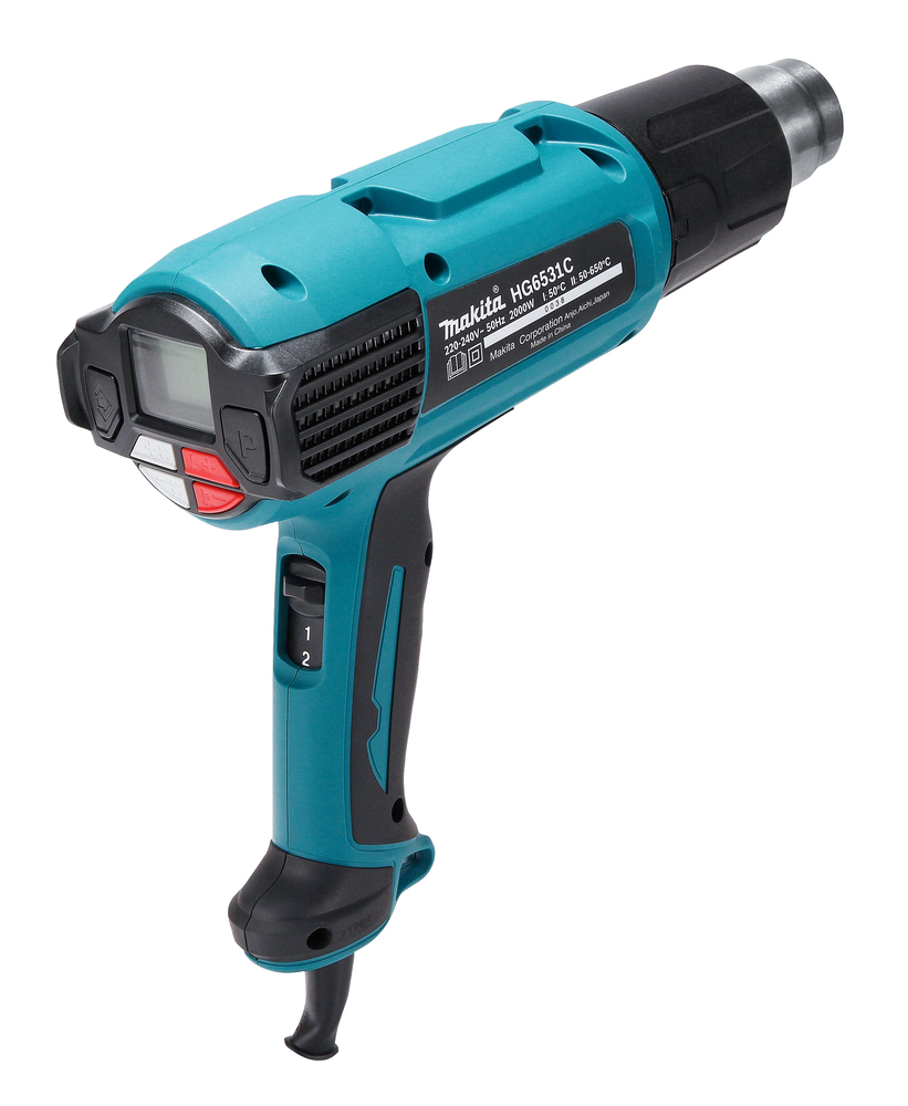 Строительный фен Makita HG6531CK 2000 Вт, 200 – 550 о/мин, 50 – 650°C