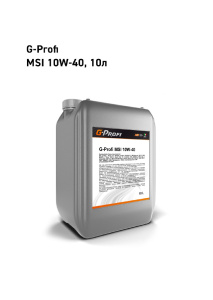 Моторное масло G-Energy G-Profi MSI 10W-40 10л