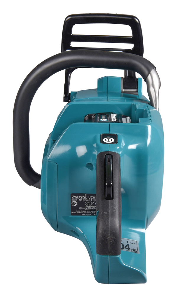Пила цепная аккумуляторная Makita UC015GZ01 XGT 40v MAX, 1600 Вт, 14"/35 см, 3/8",1,3 мм, 25,5 м/с, безынстр., BL, WG, без акб и ЗУ
