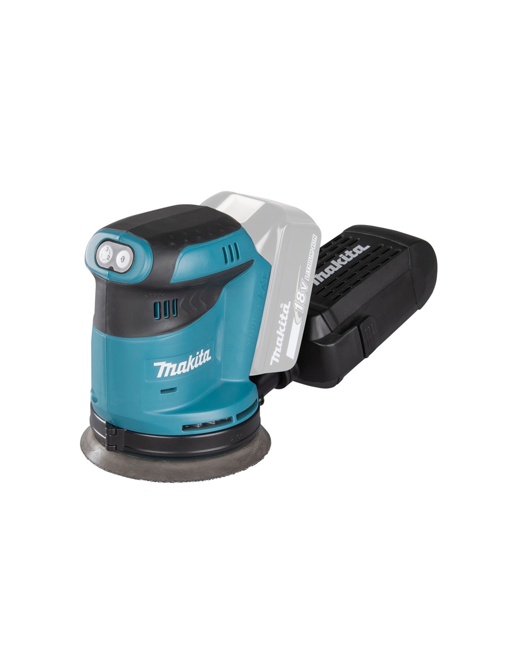 Эксцентриковая шлифовальная машина аккумуляторная Makita DBO180Z LXT 18В, 125 мм, без акб и ЗУ