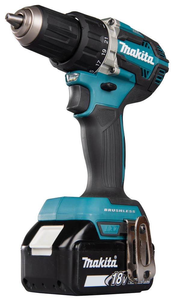 Дрель-шуруповерт аккумуляторная Makita DDF484RME LXT 18В, 2х4.0 Ач Li-ion, 54 Нм, 2000 об/мин