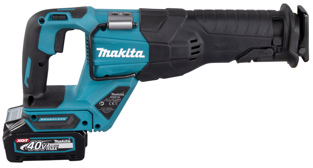 Пила сабельная аккумуляторная Makita JR001GM201 Li-ion, 40В, XGT, 32 мм, 0 - 3000 об/мин