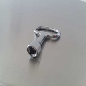 Мусорный бак, запираемый MERIDA, матовый металл, 90х40 см KIM171