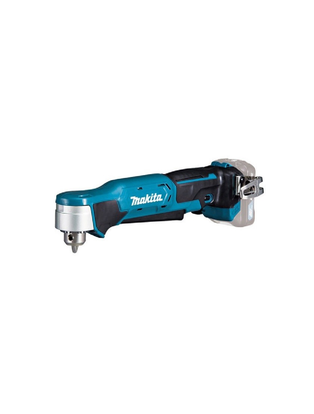 Угловая дрель безударная аккумуляторная Makita DA332DZ 10.8 В, Li-Ion, ключевой патрон -10 мм, 0-1100 об\м, 1.2 кг, подсветка, без акб и ЗУ