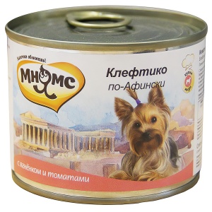 Мнямс консервы для собак Клефтико по-афински (ягненок с томатами) 200 г