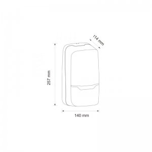 Дозатор жидкого мыла "MERIDA HARMONY MAXI" 1200 мл. ABS-пластик DHB101