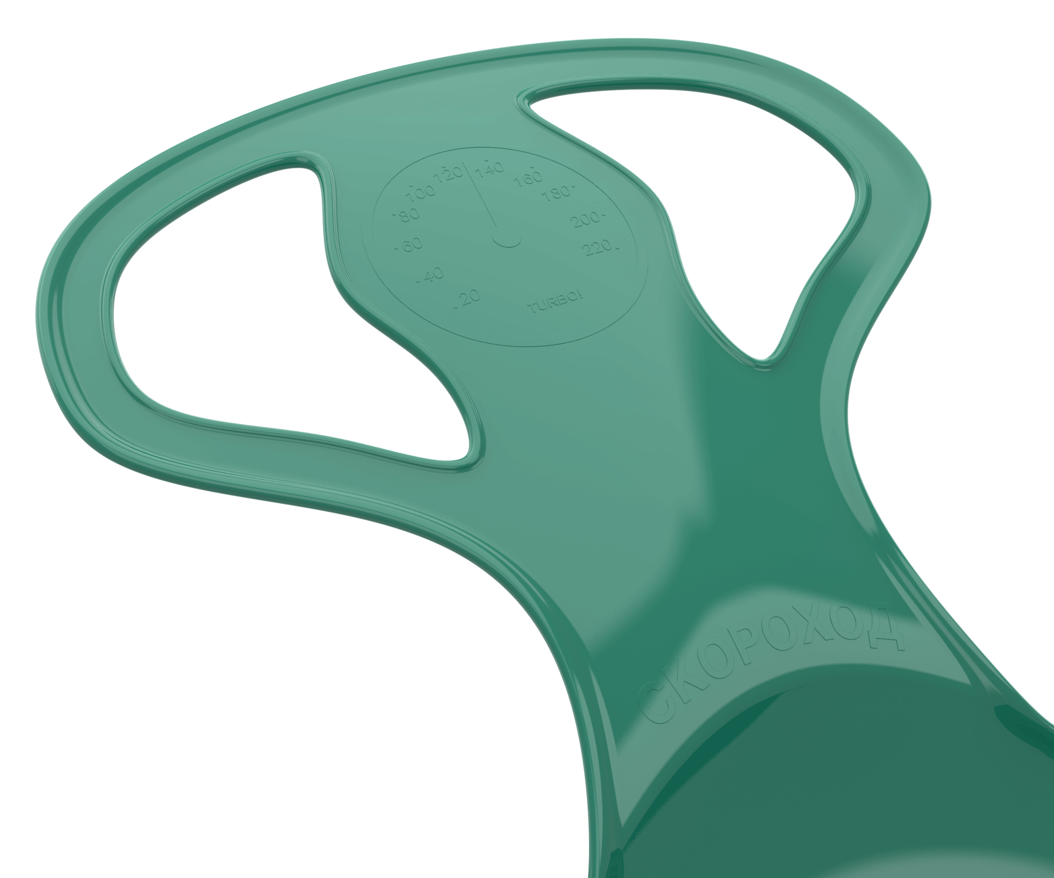 Санки-ледянки "Скороход" 65х42 см (зелёный)