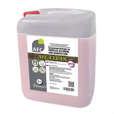 Нейтральное моющее средство для комплексной уборки и дизенфекции помещений AFC-Clean AFC-21