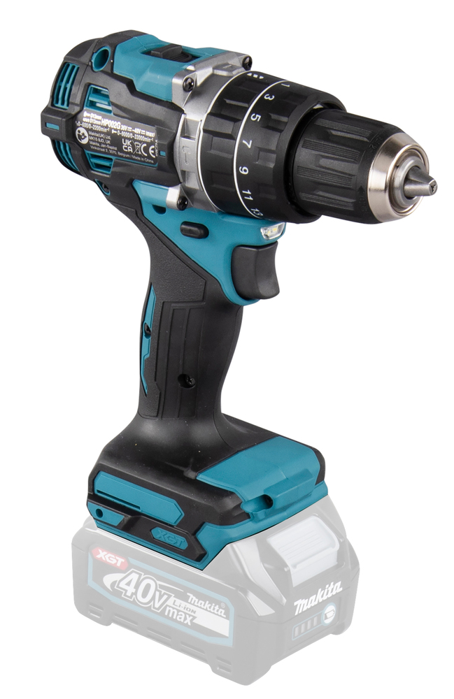 Ударная дрель-шуруповерт аккумуляторная Makita HP002GZ XGT 40В, 65 Нм, 2200 об/мин, без акб и ЗУ