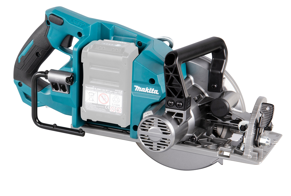 Пила дисковая аккумуляторная с задней рукояткой Makita RS001GZ XGT 40В, 185 мм, 6400 об/мин, без акб и ЗУ