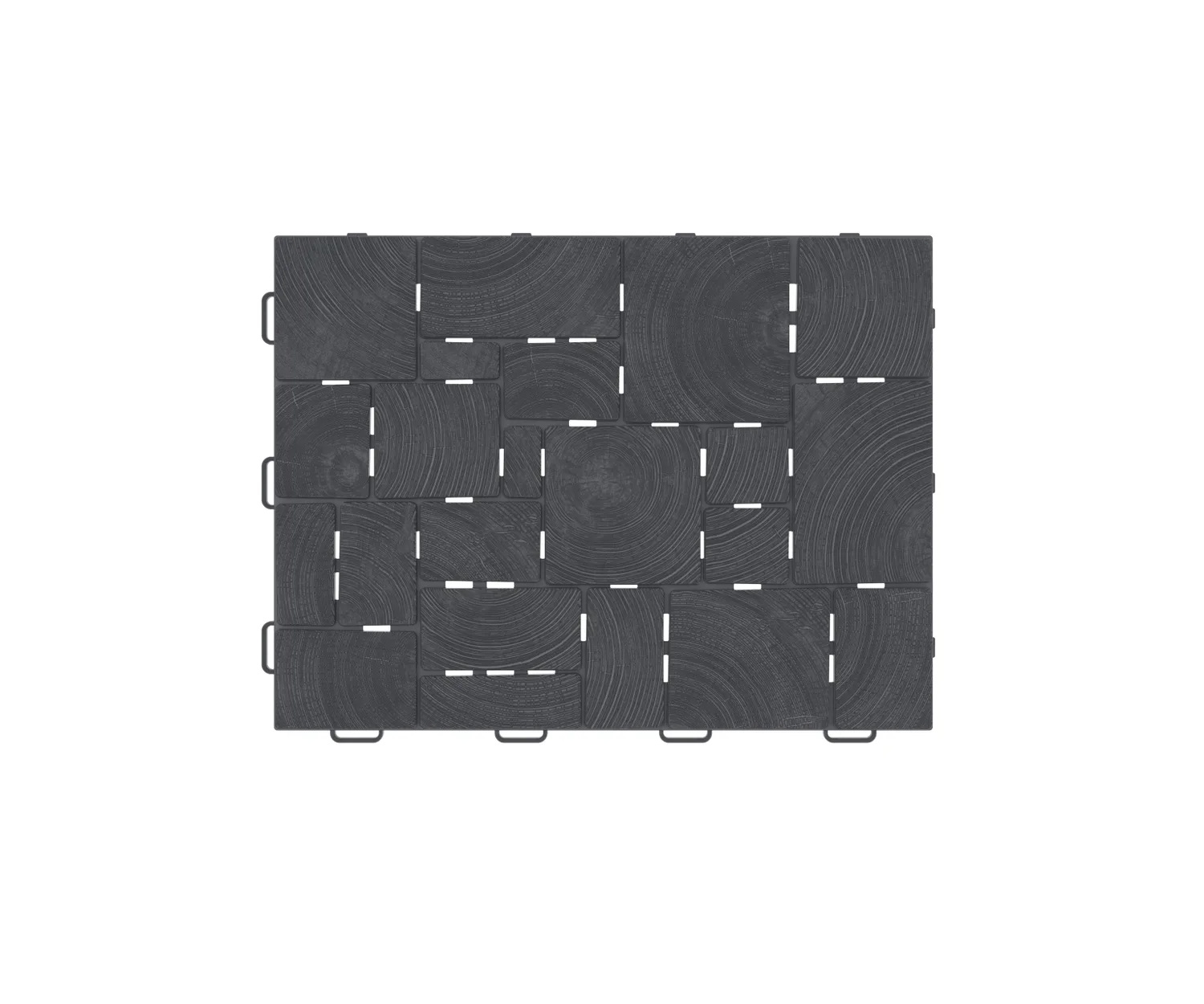 Плитка модульная «Брус» (садовая) (9шт, 1м2) (графит)