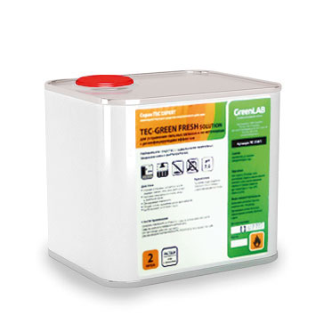 Профессиональное моющее средство TEC-GREEN FRESH для устранения сильных запахов и их источников, дезинфекции воздуха и твердых поверхностей TC-238/2