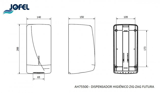 Диспенсер листовой туалетной бумаги Jofel AH75500