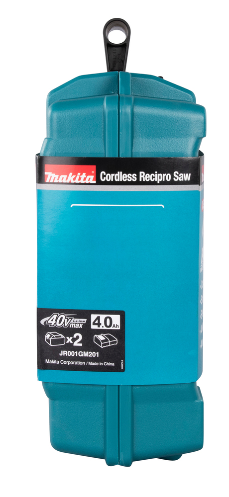 Пила сабельная аккумуляторная Makita JR001GM201 Li-ion, 40В, XGT, 32 мм, 0 - 3000 об/мин