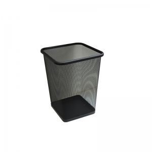Сетчатая стальная корзина MERIDA для бумаги 10 л. (черная) KIC102