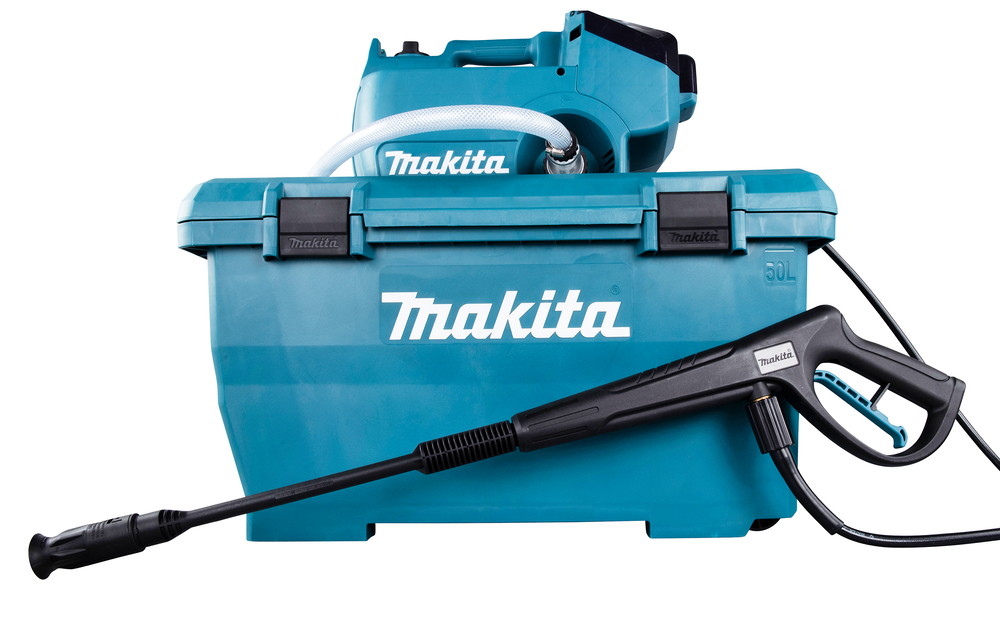 Аккумуляторная мойка высокого давления Makita DHW080ZK LXT, 18Вх2, 50 л, 800 Вт, без акб и ЗУ