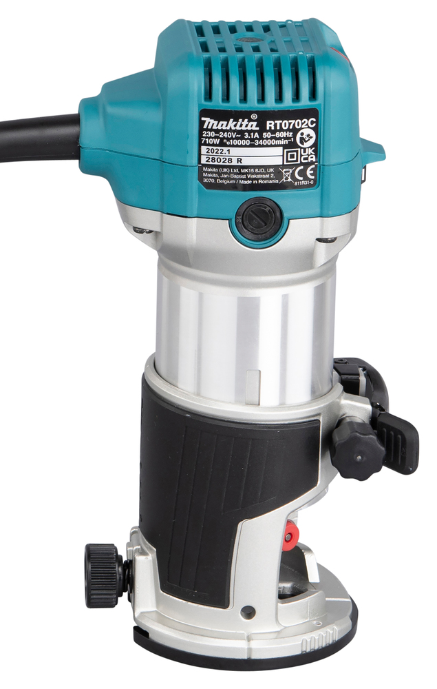Фрезер кромочный электрический Makita RT0702CX2 710 Вт, 6-8 мм, 10000-30000 об/мин