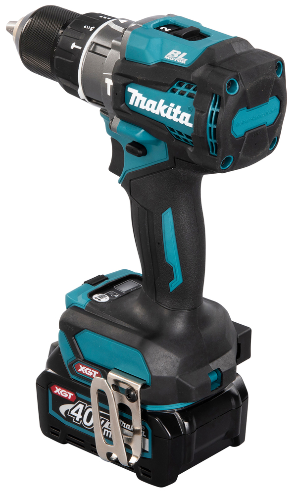 Ударная дрель-шуруповерт аккумуляторная для тяжелых работ Makita HP001GD201 XGT 40В, 2х2.5 Ач, 140 Нм, 2600 об/мин