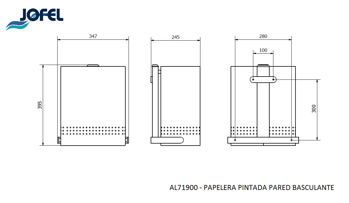 Урна опрокидывающаяся Jofel AL71900