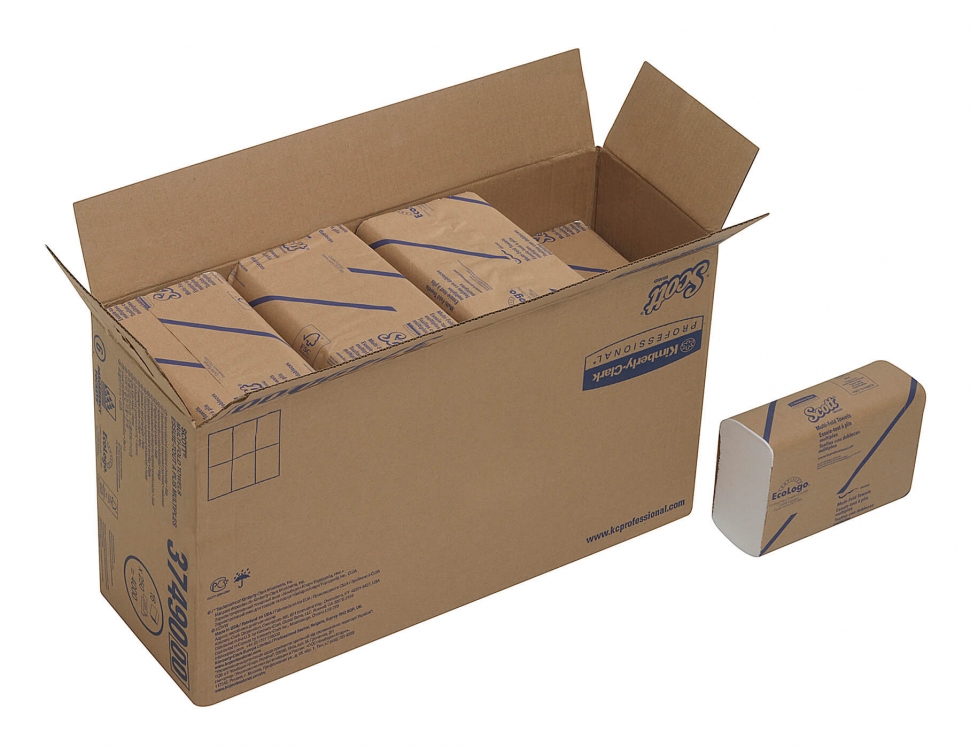 Бумажные полотенца в пачках Kimberly-Clark SCOTT Multi-Fold 3749
