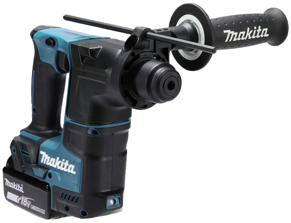 Перфоратор аккумуляторный Makita DHR171RTJ LXT 18В, 2х5.0 Ач, 17 мм, 1,2 Дж, SDS-PLUS