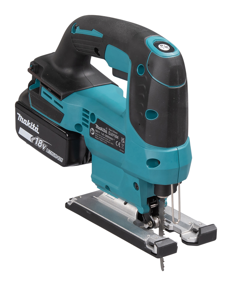 Лобзик аккумуляторный Makita DJV184Z LXT BL 18В, XPT, SOFT NO LOAD, регул. ампл., скорости, 3000 об./мин, плав. пуск, стабилизац, без акб и ЗУ