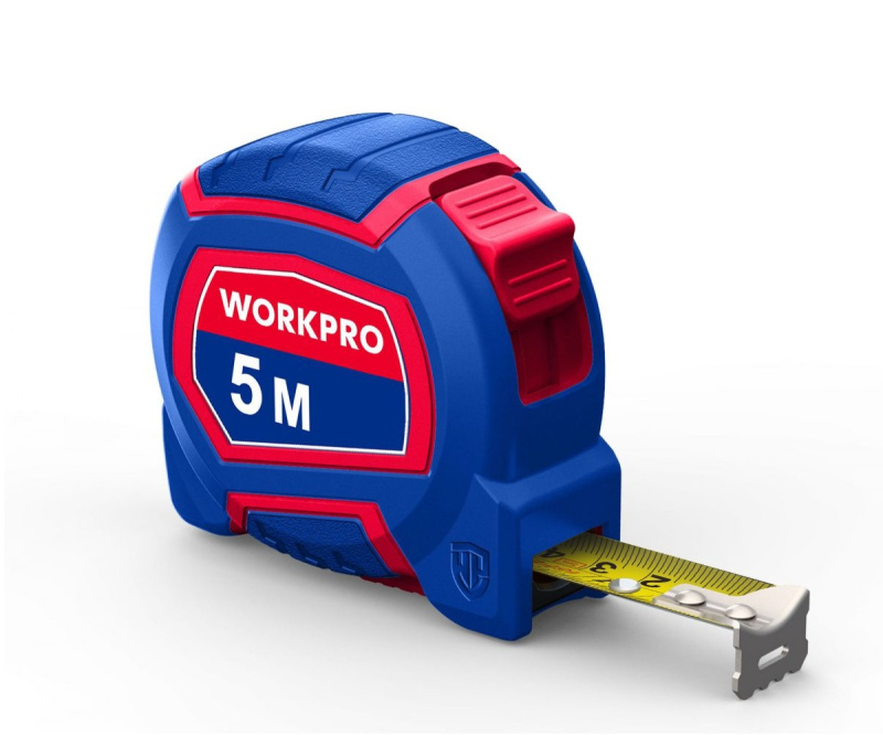 Рулетка 5 м х 19 мм нейлоновое покрытие, метрическая и дюймовая шкала WORKPRO