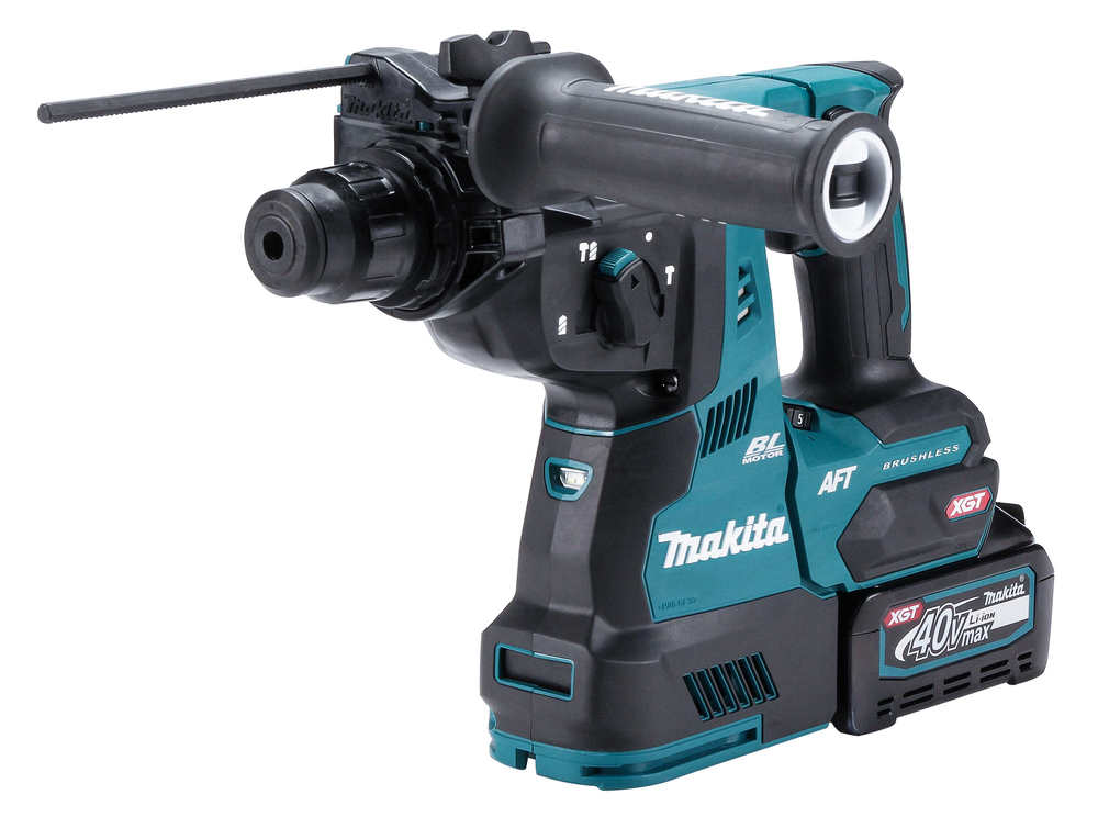 Перфоратор аккумуляторный Makita HR001GM201 XGT 40В, 2х4.0 Ач, 28 мм, 2,8 Дж, SDS-PLUS