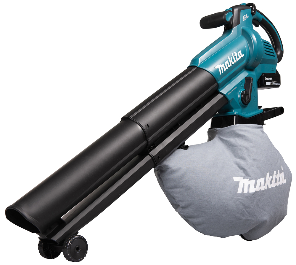 Аккумуляторная воздуходувка Makita DUB187Z LXT BL 18В, 4,2 м³/мин, 64 м/с, мешок 25л, XPT, без акб и З/У