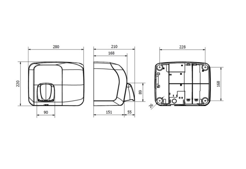 Электросушилка для рук Jofel АА92500
