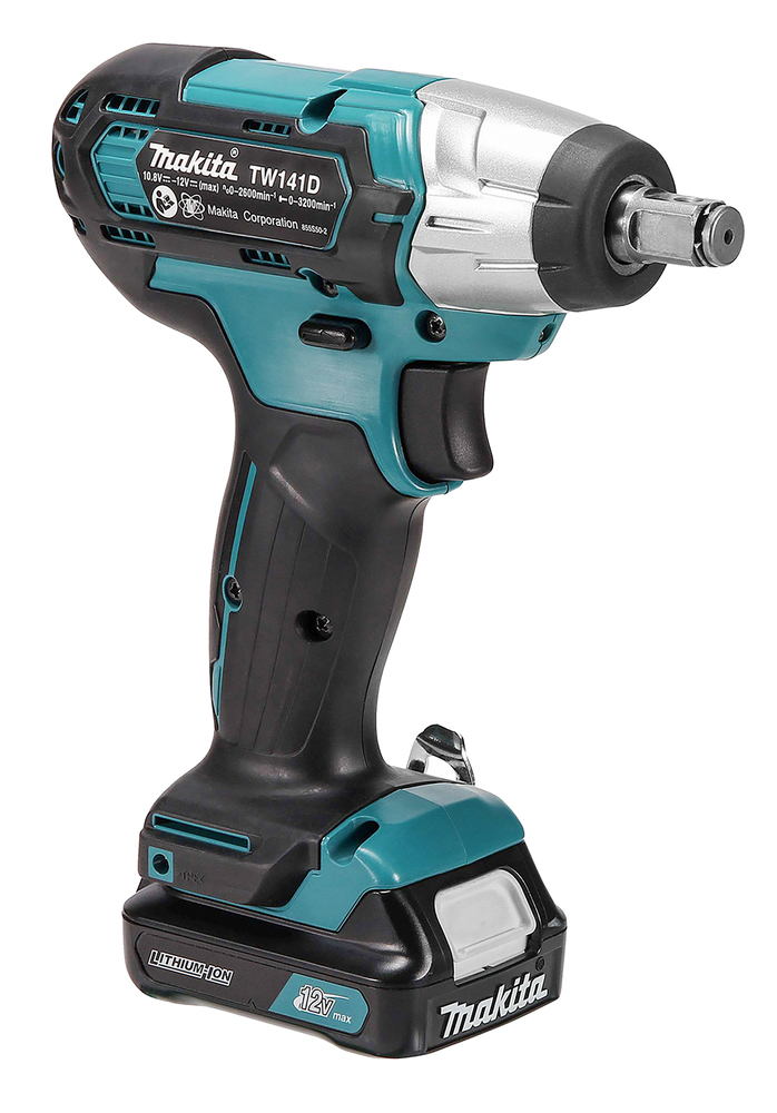 Гайковерт ударный аккумуляторный Makita TW141DZ CXT 12В, 1/2\", 145 Нм, 0 – 2600 об/мин, без акб и ЗУ