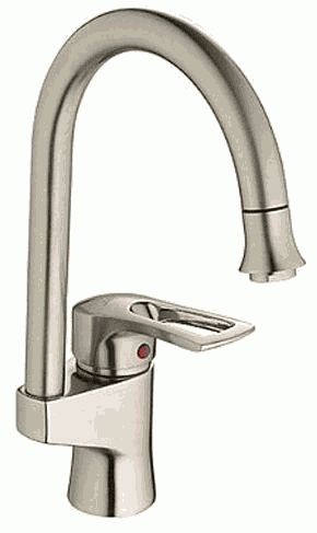 СМЕСИТЕЛЬ ДЛЯ КУХНИ LEDEME L4025А, ВЫСОКИЙ ИЗЛИВ, САТИН