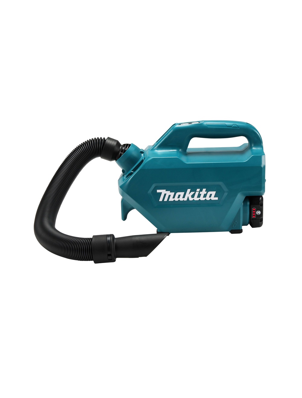 Пылесос аккумуляторный Makita CL121DWA 12В, 1х2.0 Ач, Li-ion,1300 л\м, 44 мбар, 0.33\0.5 л