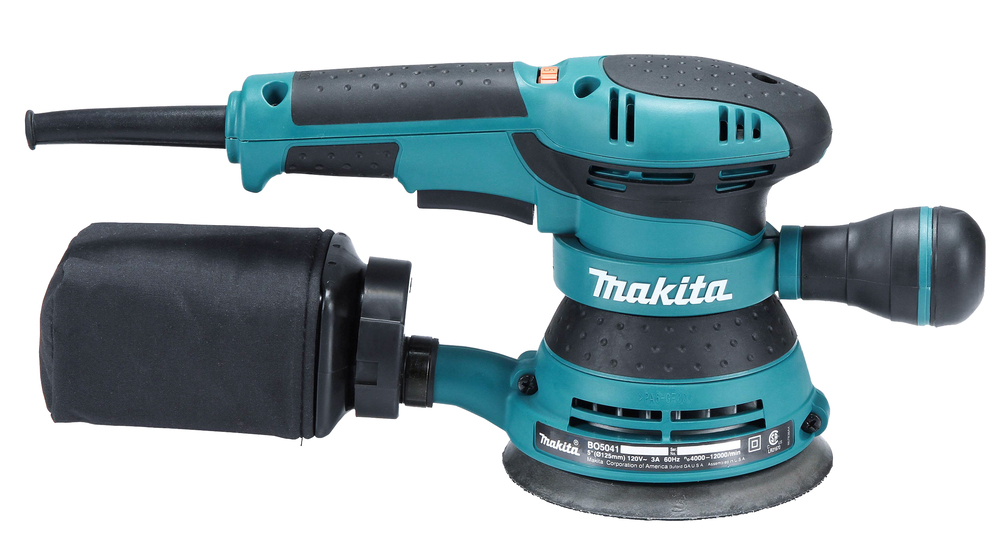 Эксцентриковая шлифовальная машина электрическая Makita BO5041 300 Вт, 125 мм, 4000-12000 об/мин