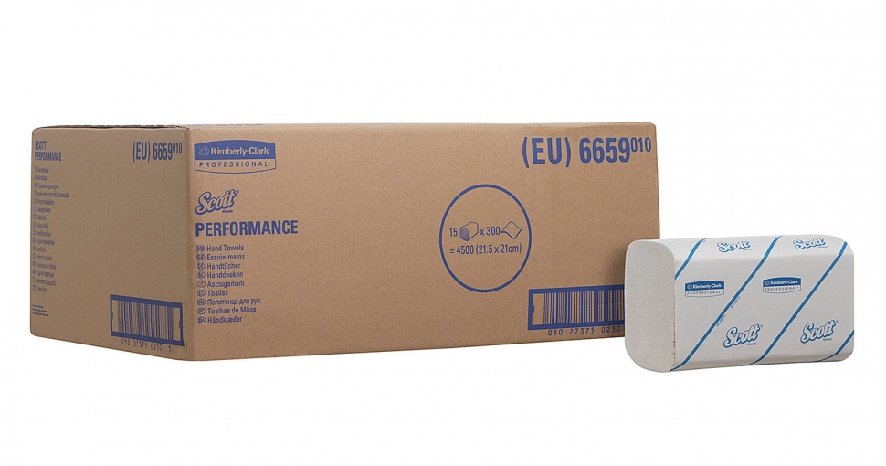 Бумажные полотенца в пачках Kimberly-Clark SCOTT Perfomance 6659