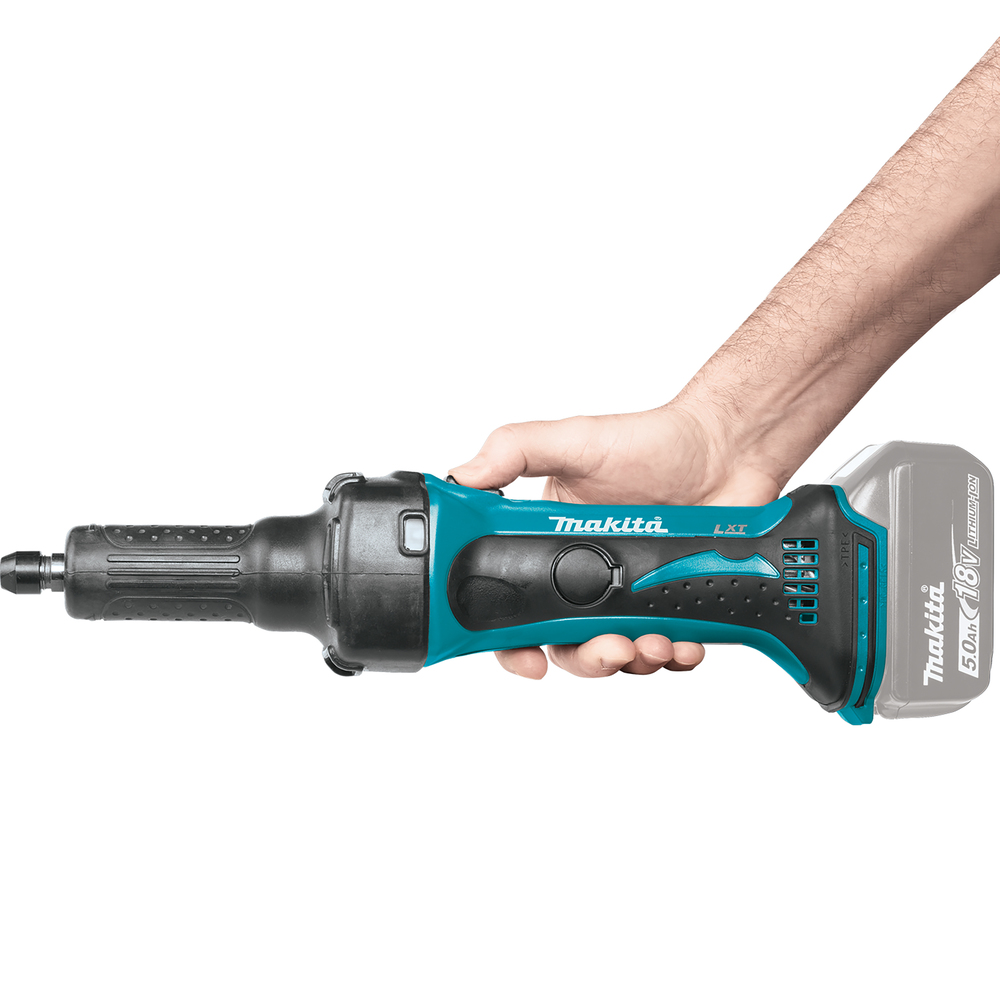 Прямая шлифмашина аккумуляторная Makita DGD800Z LXT 18В, 6 мм, 25000 об/мин, без акб и ЗУ