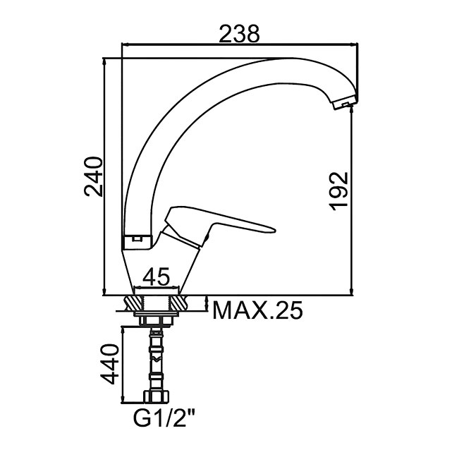 СМЕСИТЕЛЬ ДЛЯ КУХНИ LEDEME L5951