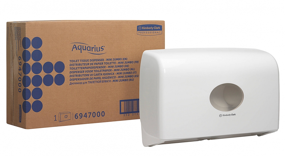 Диспенсер для туалетной бумаги в больших рулонах Kimberly-Clark Aquarius 6947