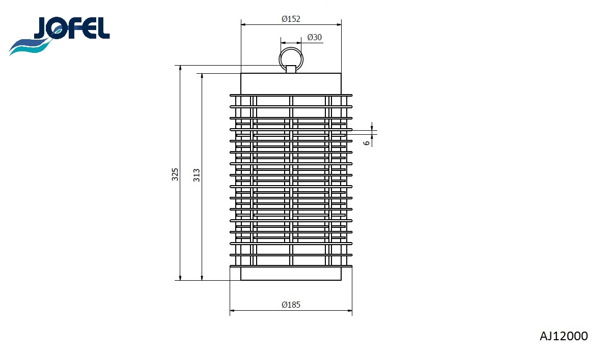 Электроловушка для летающих насекомых Jofel  AJ12000, до 125 м2