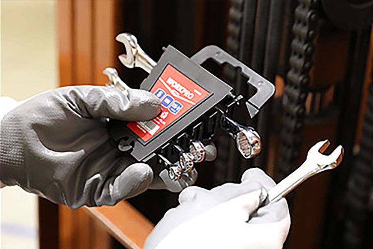 Набор  ключей комбинированных  5 шт (6-15 мм) на пластиковом держателем WORKPRO