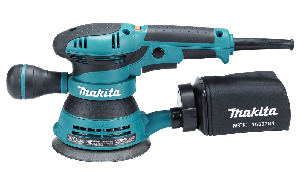 Эксцентриковая шлифовальная машина электрическая Makita BO5041 300 Вт, 125 мм, 4000-12000 об/мин