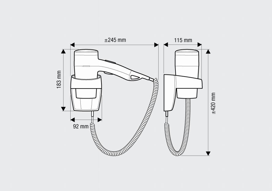 Гостиничный фен Valera Premium 1600 533.06/038A