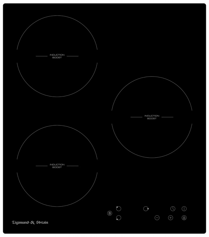 Встраиваемая стеклокерамическая варочная панель Zigmund & Shtain CI 33.4 B/W